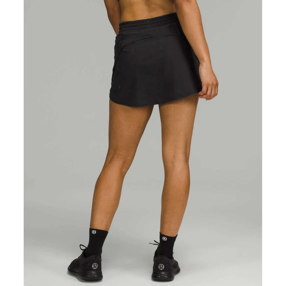 2PC- Lululemon Hotty Hot High-Rise Skirt Black +Align High-Rise Crop Legging 24